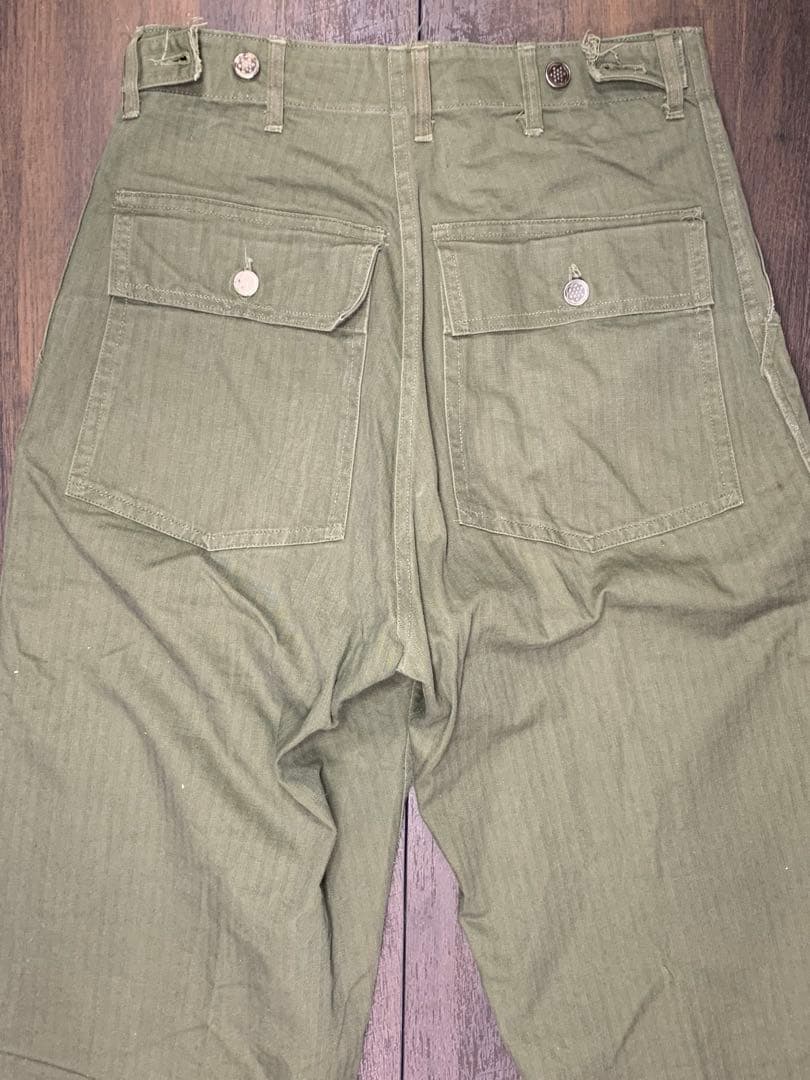 40s US M-47 HBT ベイカーパンツ ヘリンボーン 13スター