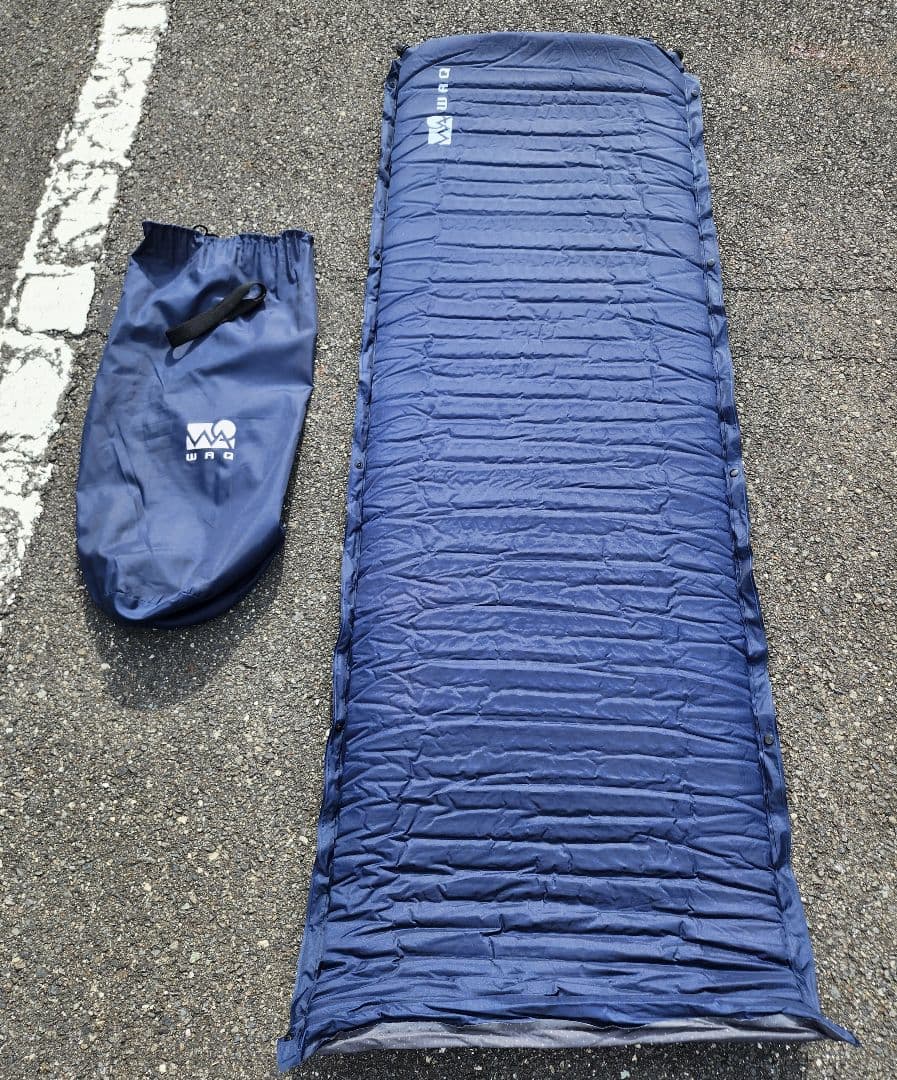 A/WAQ ワック インフレータブルマット　8cm 2個セット ネイビー