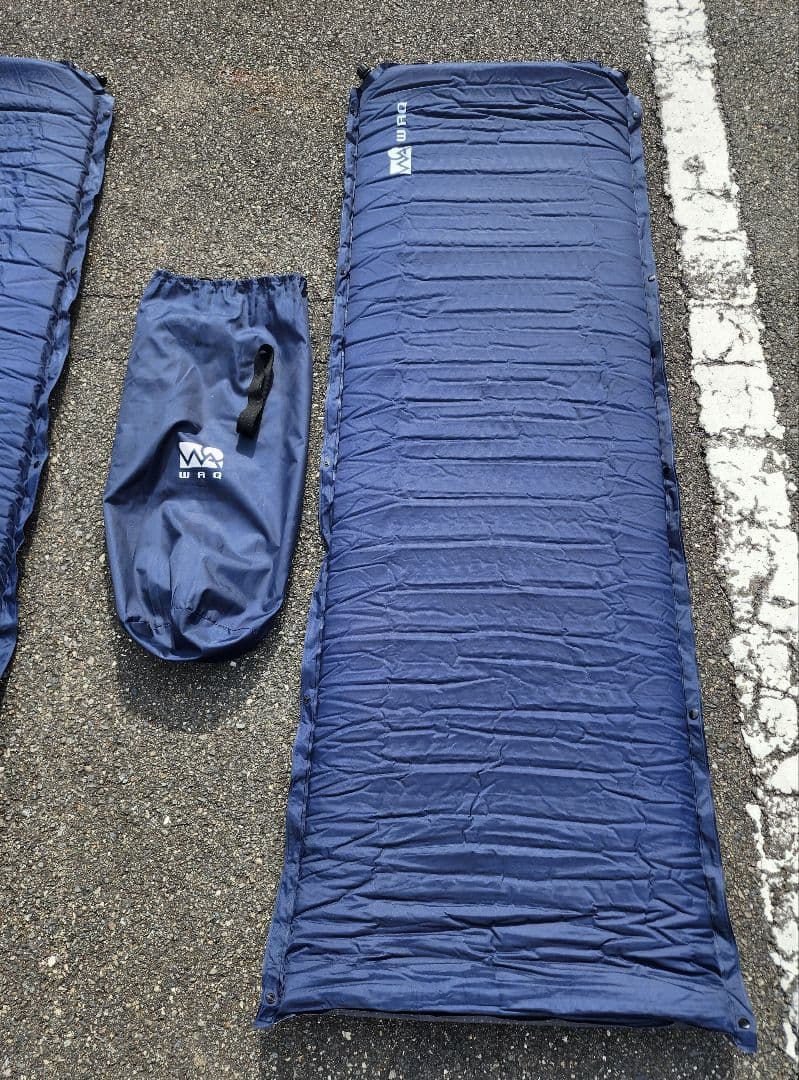 A/WAQ ワック インフレータブルマット　8cm 2個セット ネイビー