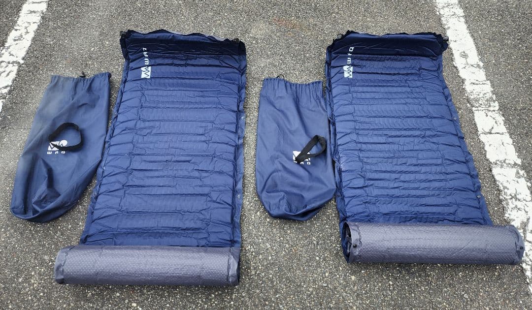 A/WAQ ワック インフレータブルマット　8cm 2個セット ネイビー