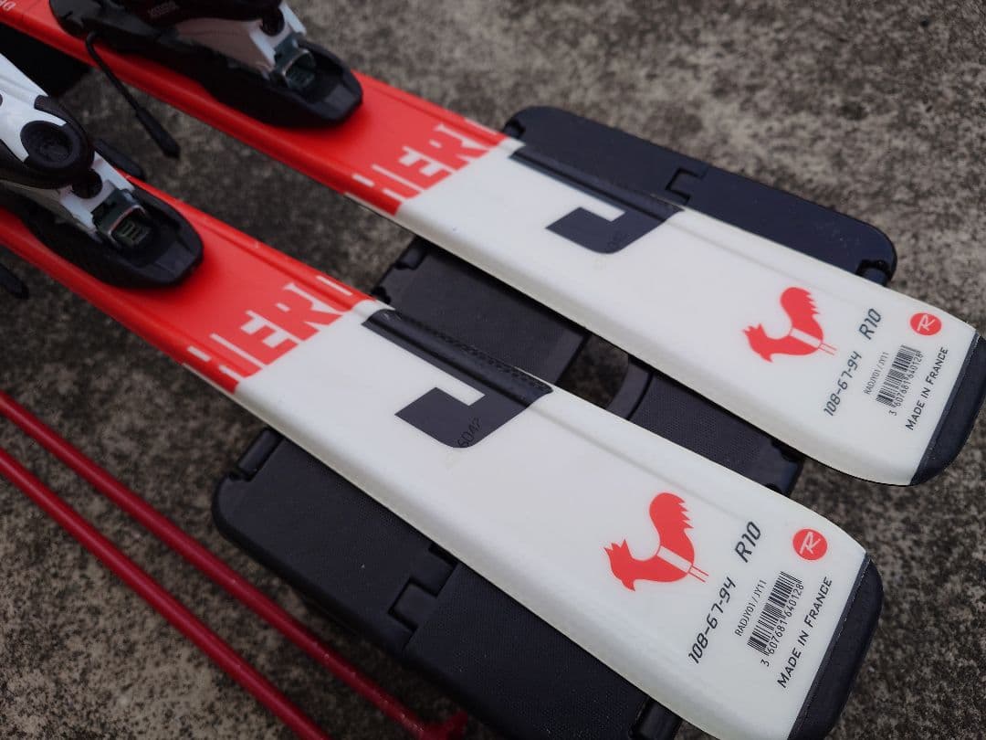 スキー ROSSIGNOL HERO J 130cm + SINANO Pole95cm