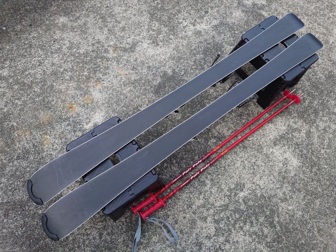 スキー ROSSIGNOL HERO J 130cm + SINANO Pole95cm