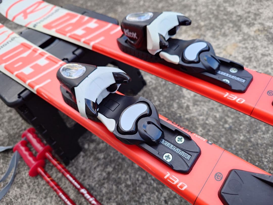 スキー ROSSIGNOL HERO J 130cm + SINANO Pole95cm