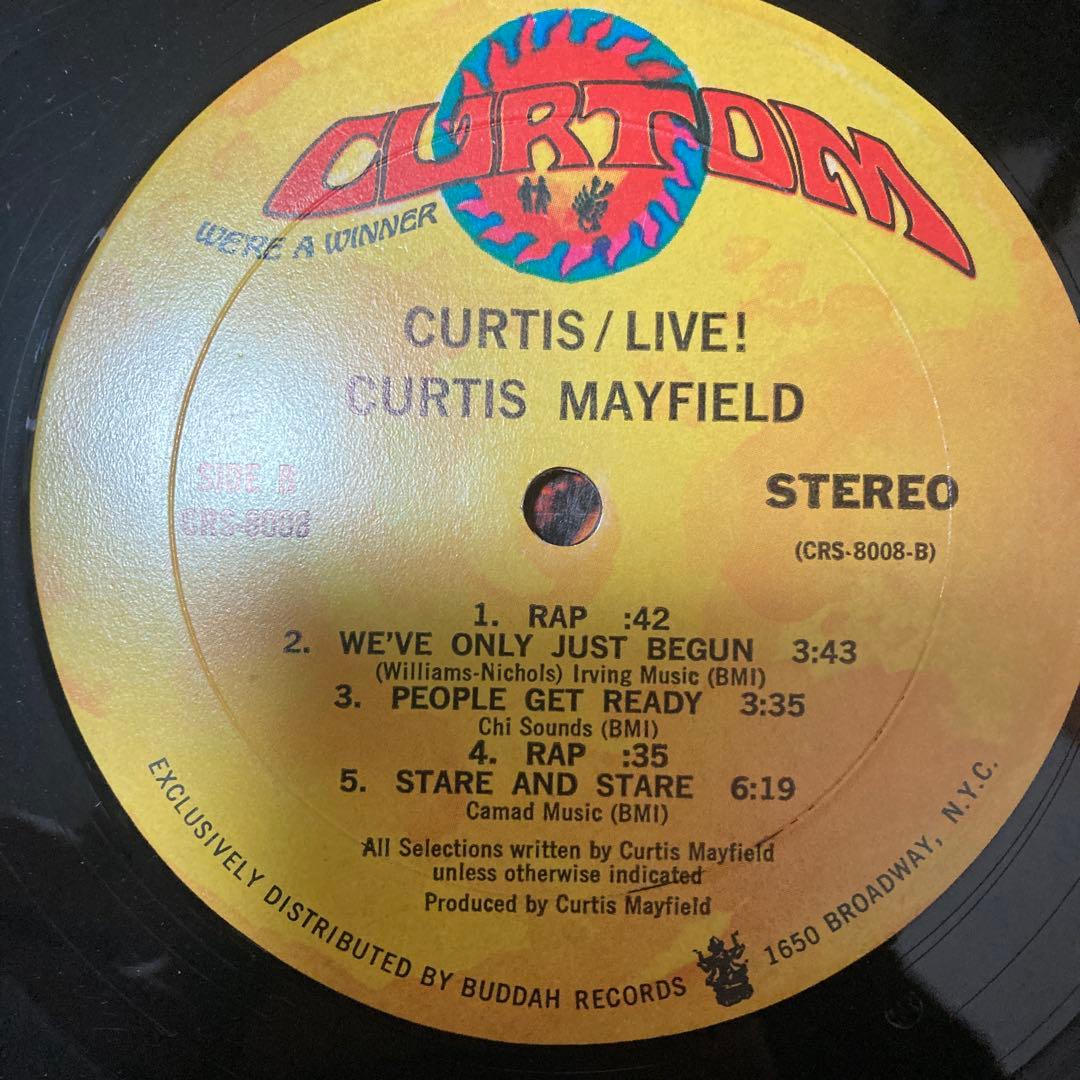curtis mayfield live USオリジナル盤　2LP レアグルーヴ