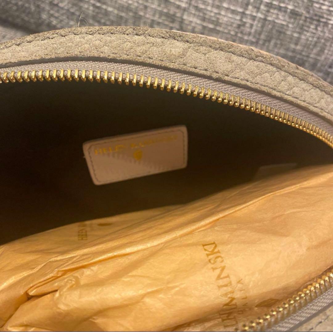 HELEN KAMINSKI ヘレンカミンスキー　クラッチ　グレー　グレージュ