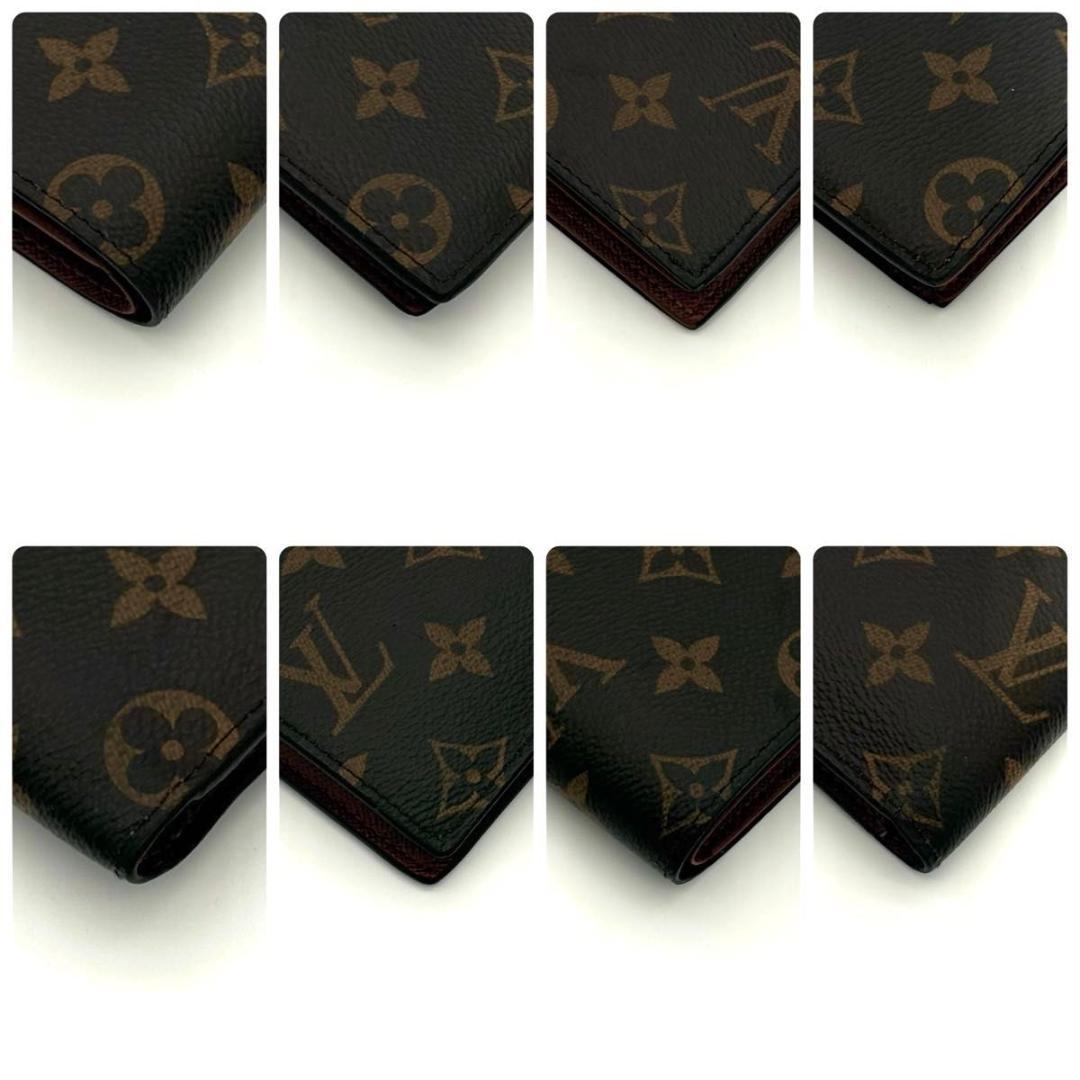 ルイヴィトン 折財布 モノグラム ポルトフォイユ マルコ NM 茶 1973