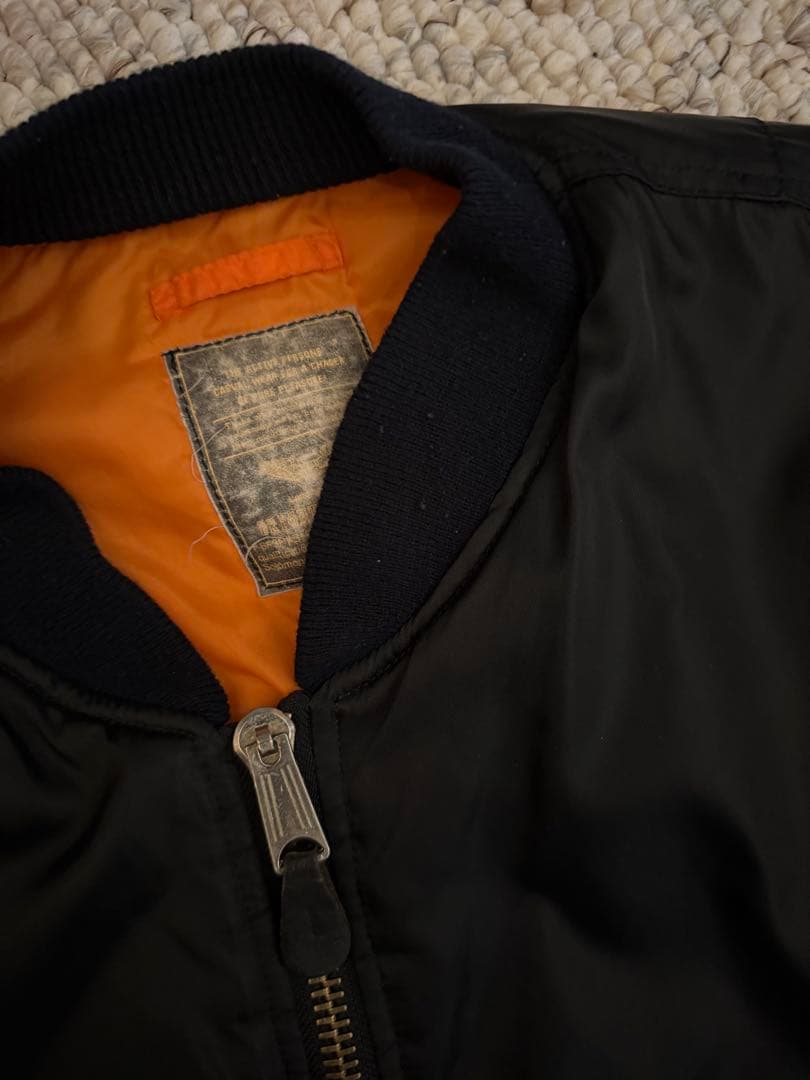 90s MA-1 フライトジャケット 黒