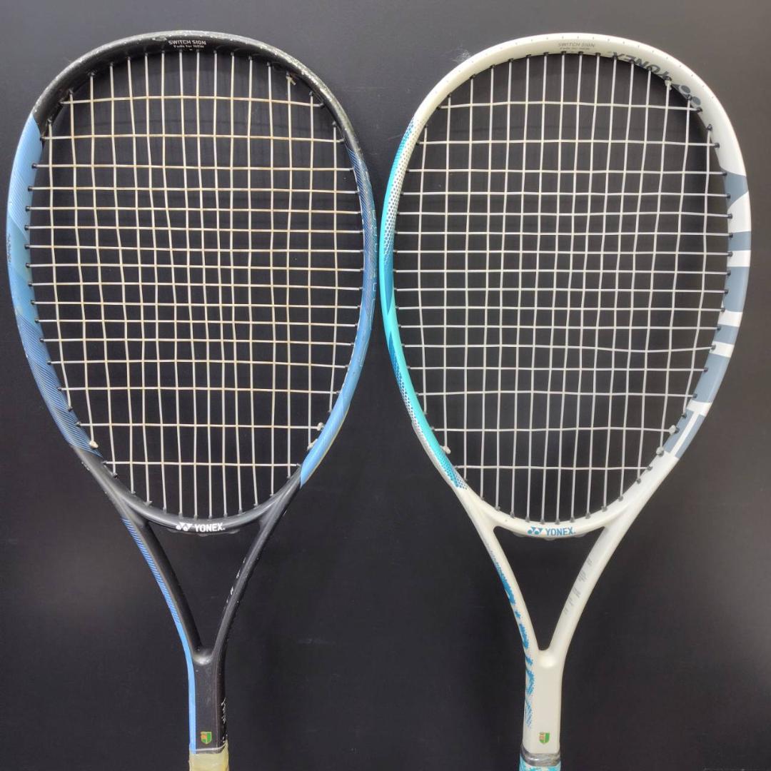 YONEX AiRIDE ブラック ホワイト 2本 ソフトラケット MH145