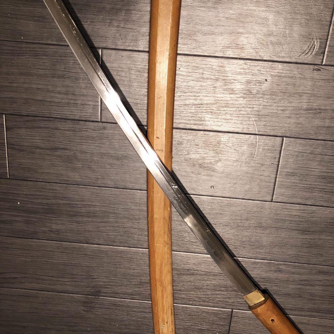 模造刀 白鞘 段平　居合刀 刃文 拵え