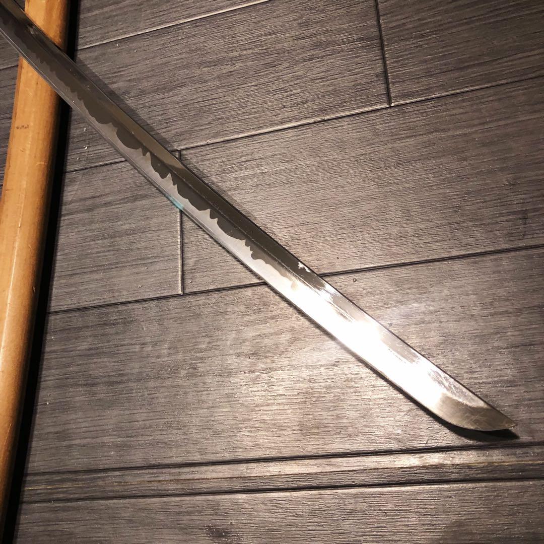 模造刀 白鞘 段平　居合刀 刃文 拵え