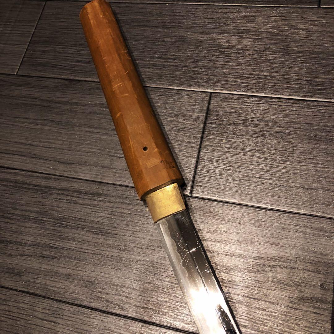 模造刀 白鞘 段平　居合刀 刃文 拵え