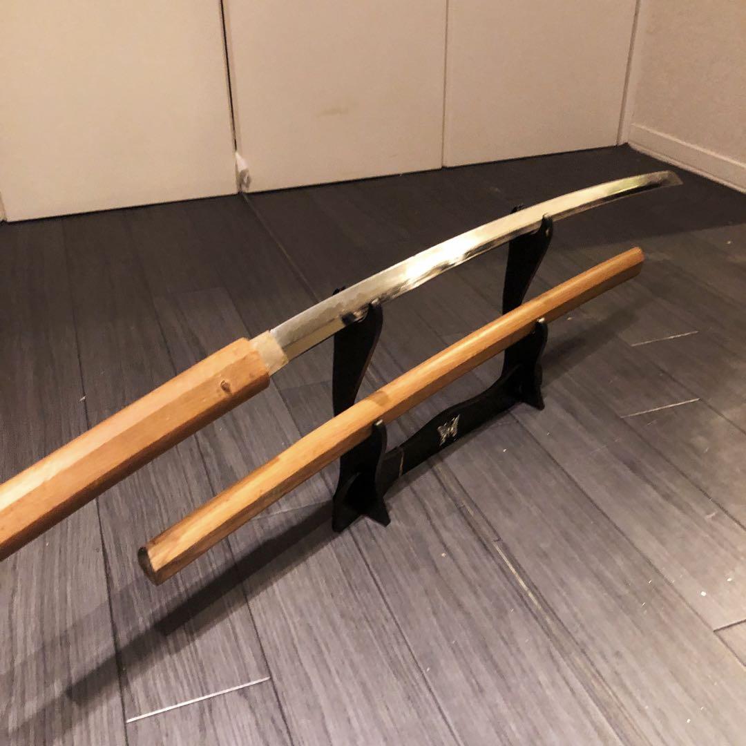 模造刀 白鞘 段平　居合刀 刃文 拵え