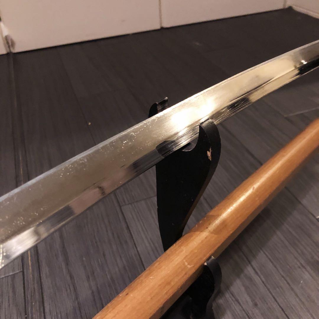 模造刀 白鞘 段平　居合刀 刃文 拵え