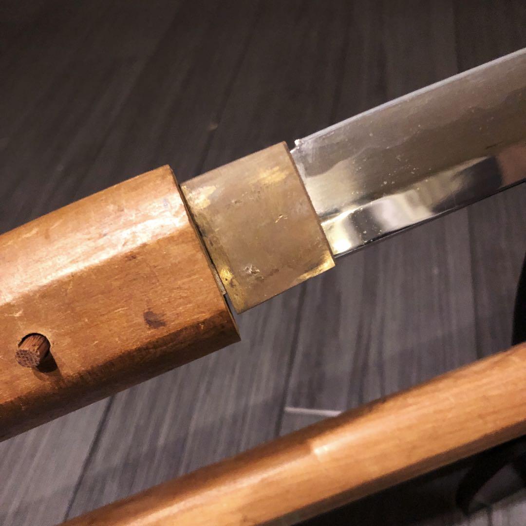 模造刀 白鞘 段平　居合刀 刃文 拵え