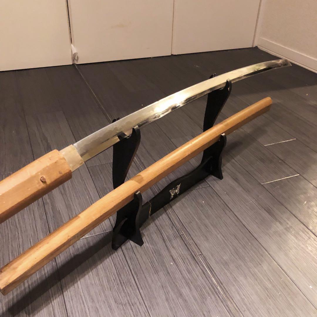 模造刀 白鞘 段平　居合刀 刃文 拵え