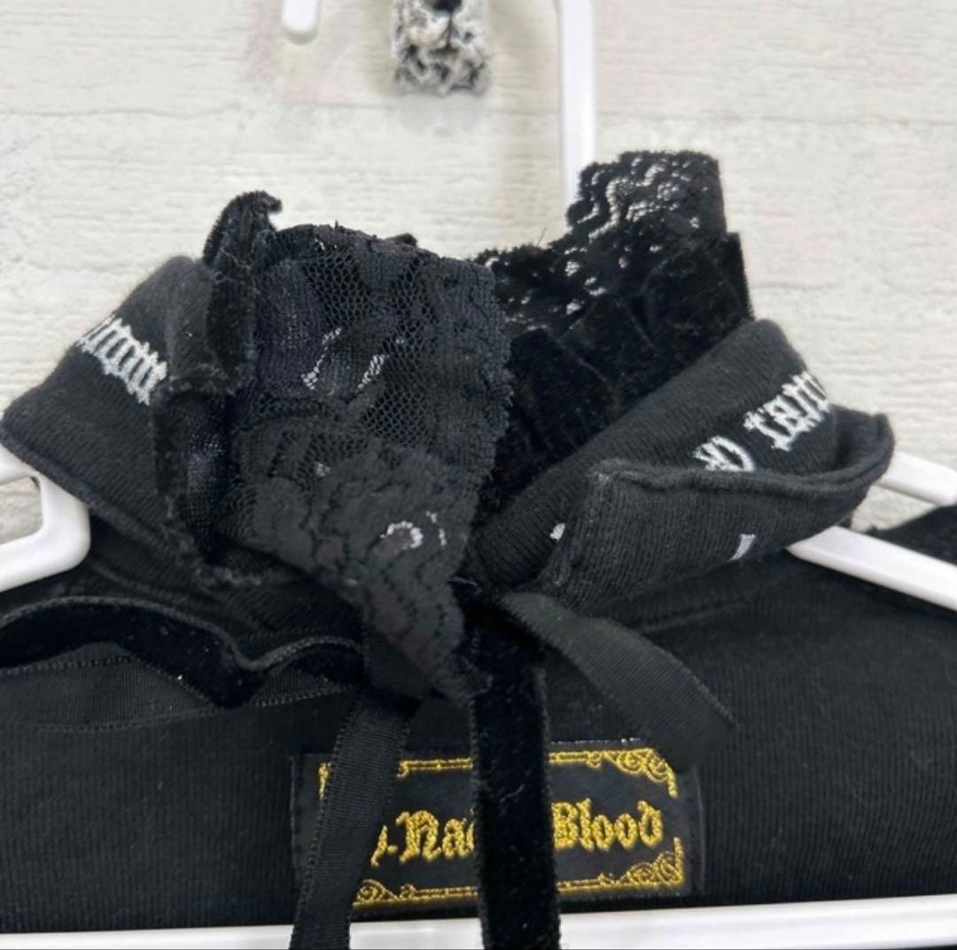 h.naoto blood チョーカー付きカットソー