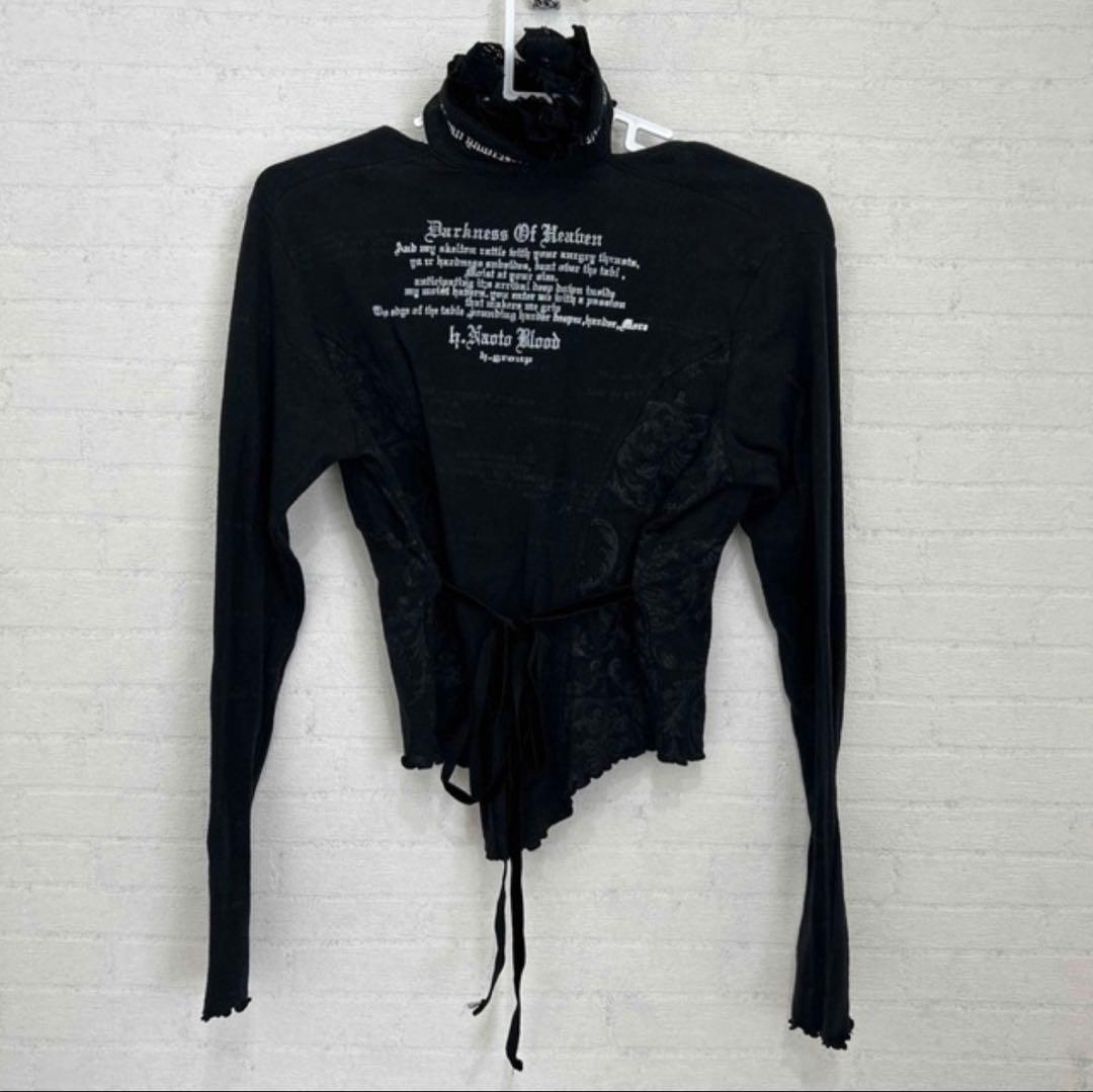 h.naoto blood チョーカー付きカットソー