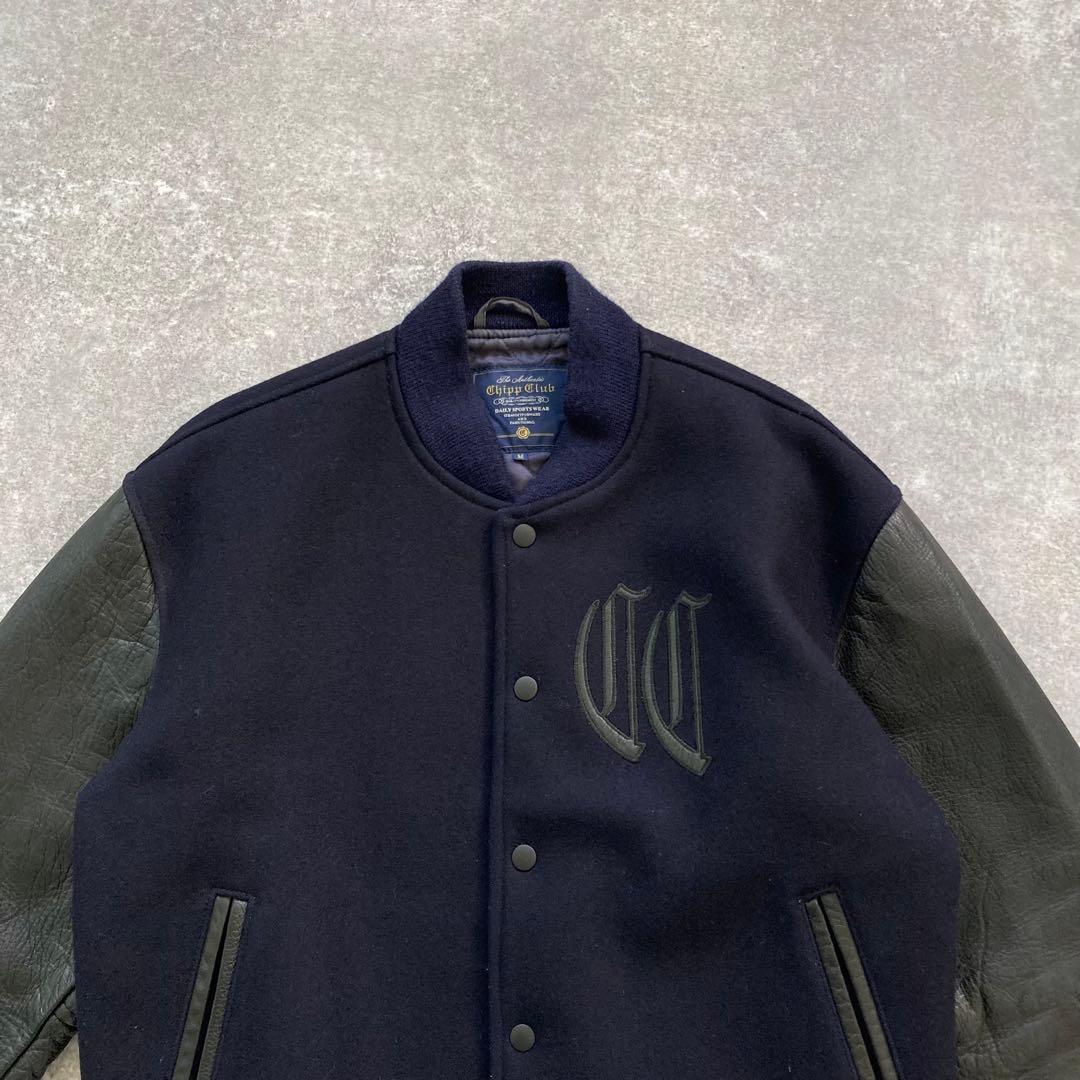 【Macbeth】 chipp club マクベス スタジャン 袖レザー 80s