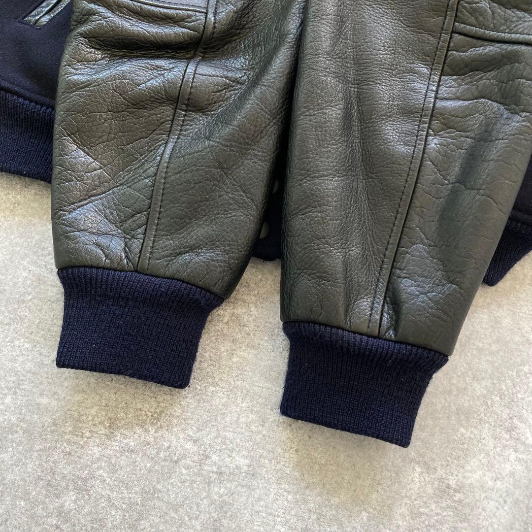 【Macbeth】 chipp club マクベス スタジャン 袖レザー 80s