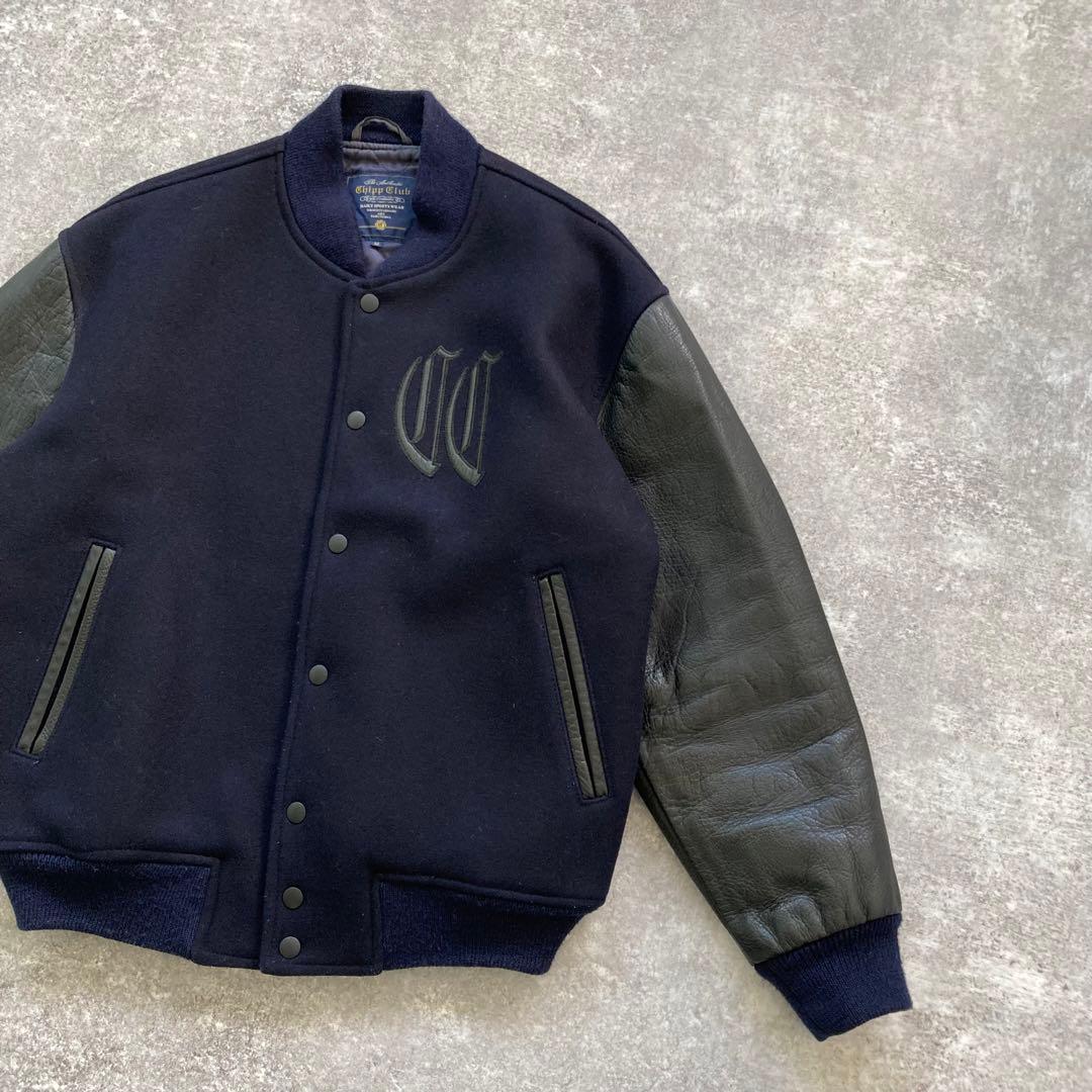 【Macbeth】 chipp club マクベス スタジャン 袖レザー 80s