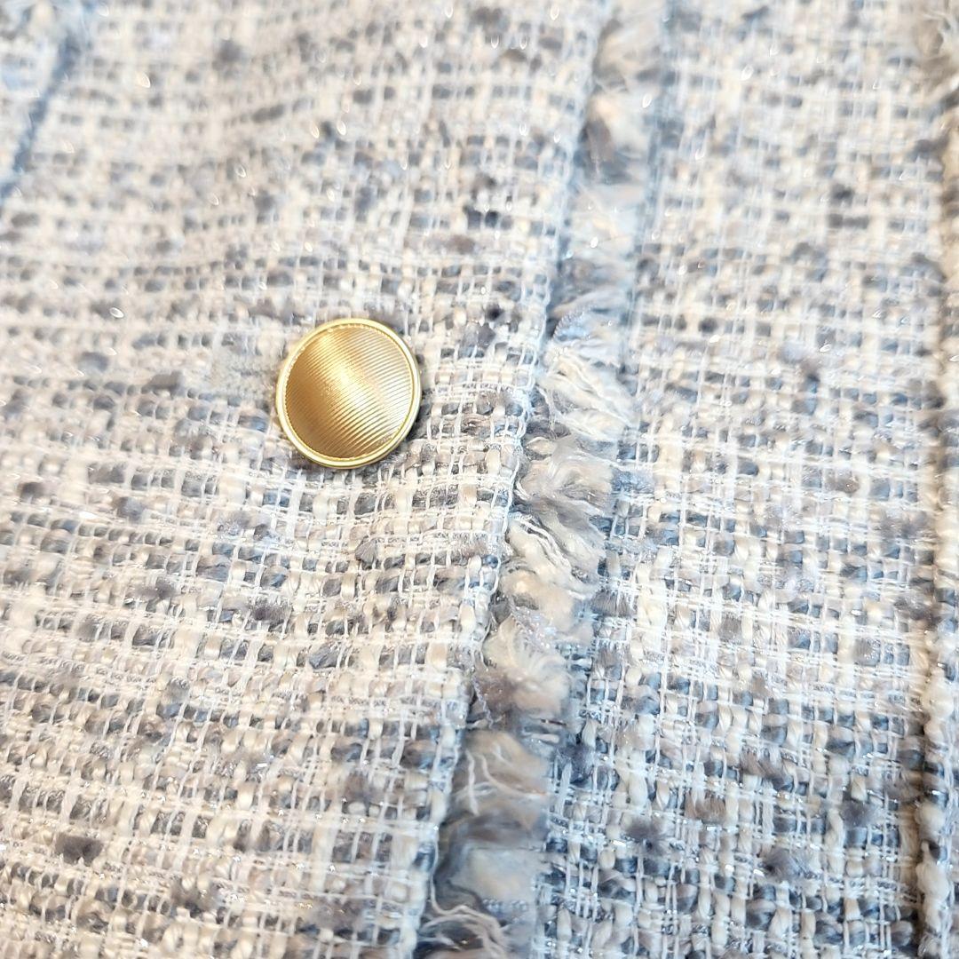 R*o様 美品✨　anySiS ツイードノーカラーミドル ジャケット 24AW