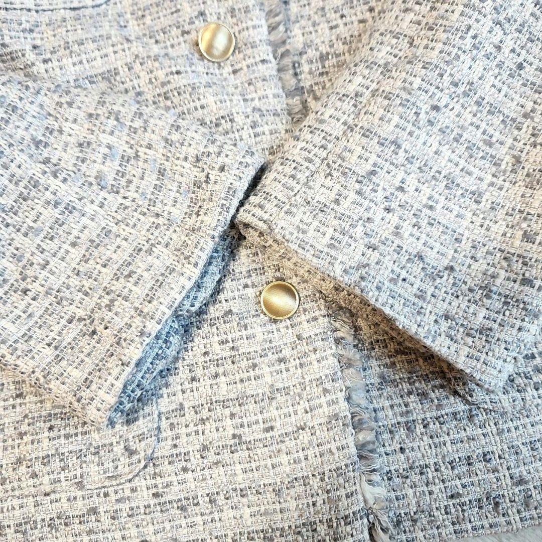 R*o様 美品✨　anySiS ツイードノーカラーミドル ジャケット 24AW