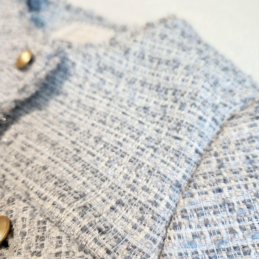 R*o様 美品✨　anySiS ツイードノーカラーミドル ジャケット 24AW