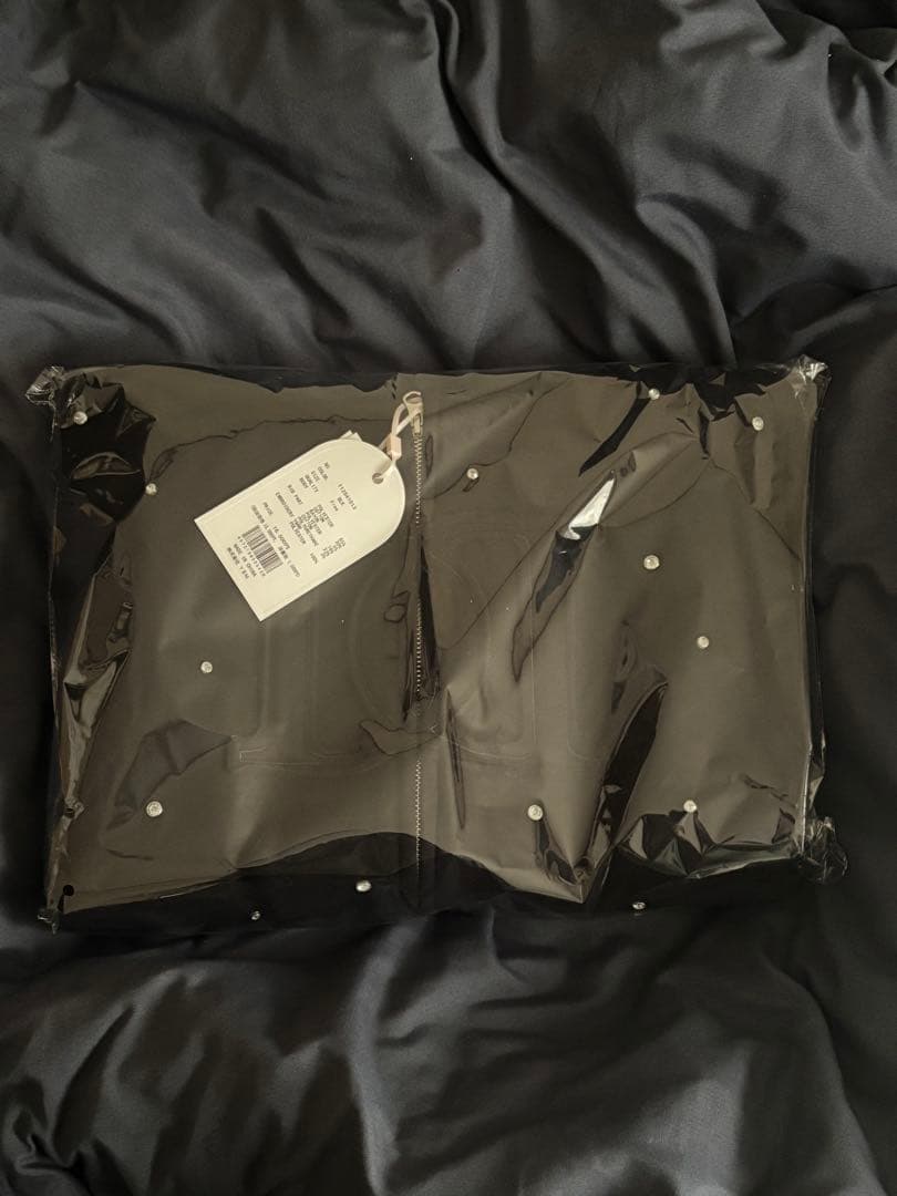 DDロゴビジュージップパーカー　ダーリッチ　黒　ブラック　フリー　パール　フード