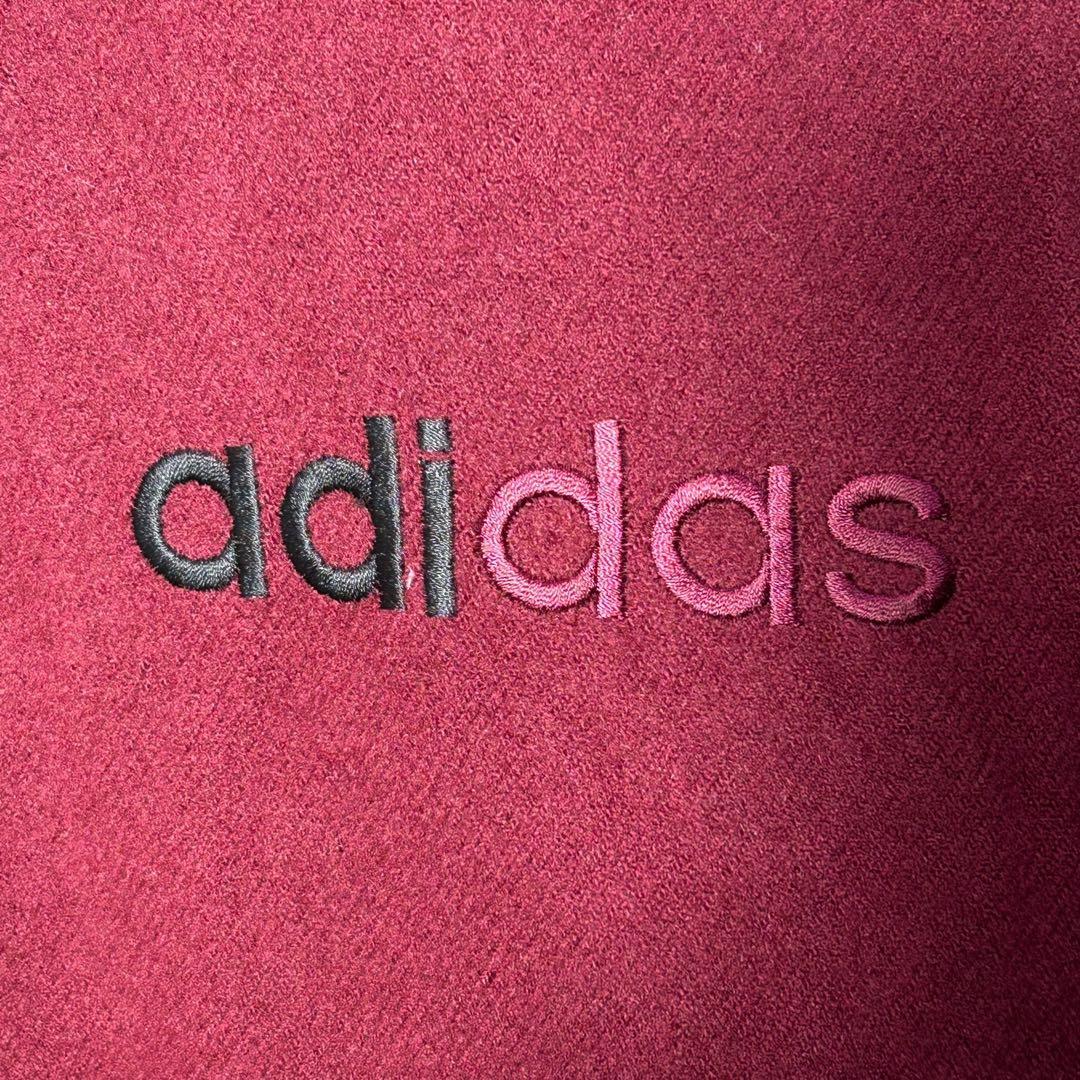 ミヤ様90s adidas 万国旗タグ バイカラーウールスタジャン