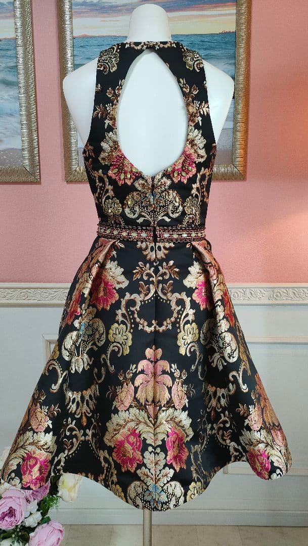 JOVANI かなり豪華なミニ丈　ドレスワンピース♡