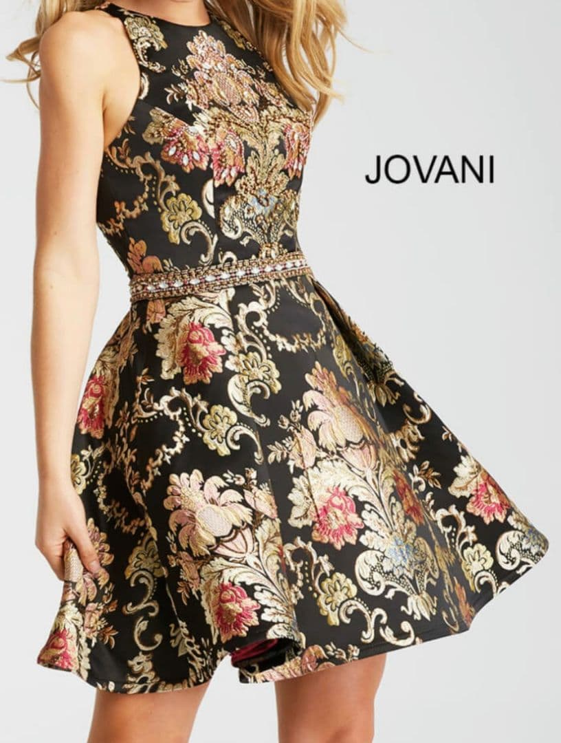 JOVANI かなり豪華なミニ丈　ドレスワンピース♡