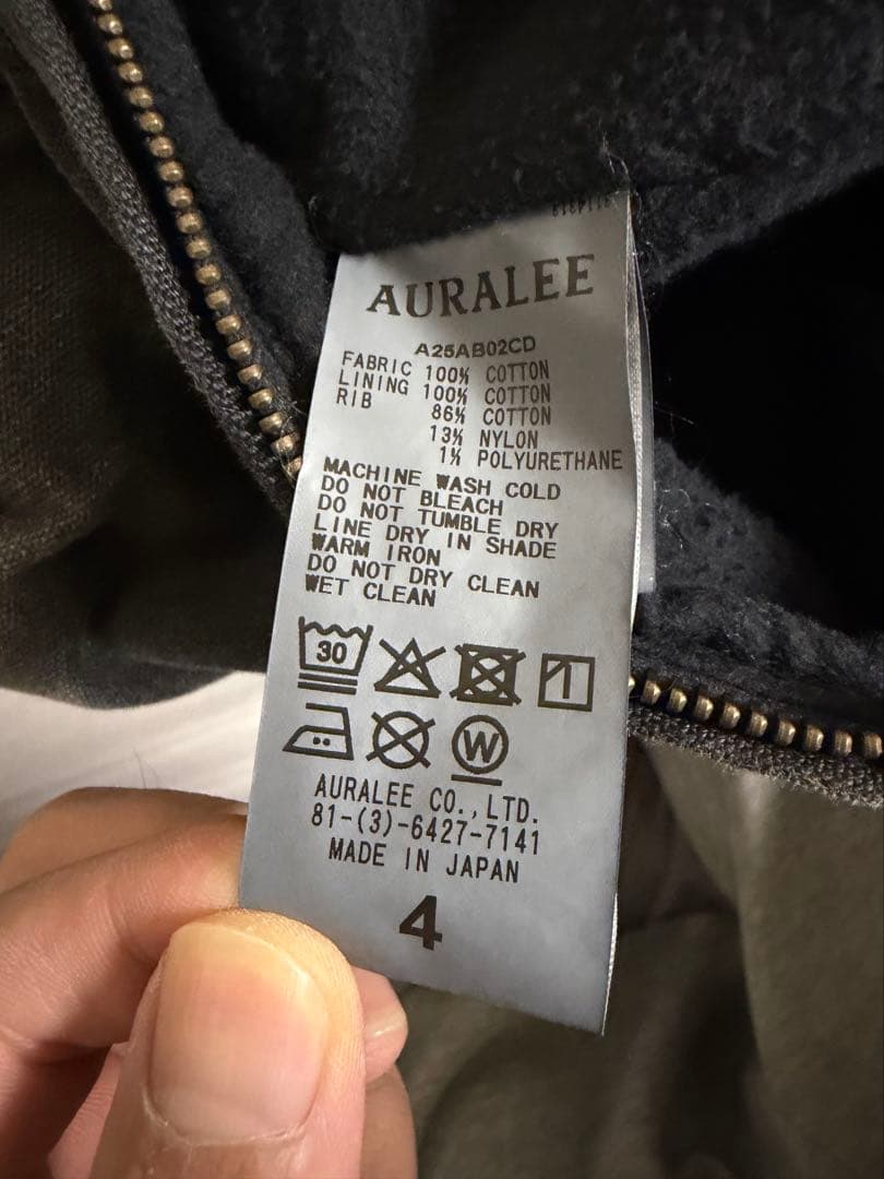 ジャケット・アウター ORGANIC COTTON DUCK PARKA AURALEE