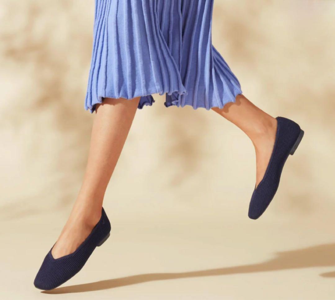 なな　極美品VIVAIA　margot2.0スクエアトゥ　フラットパンプス