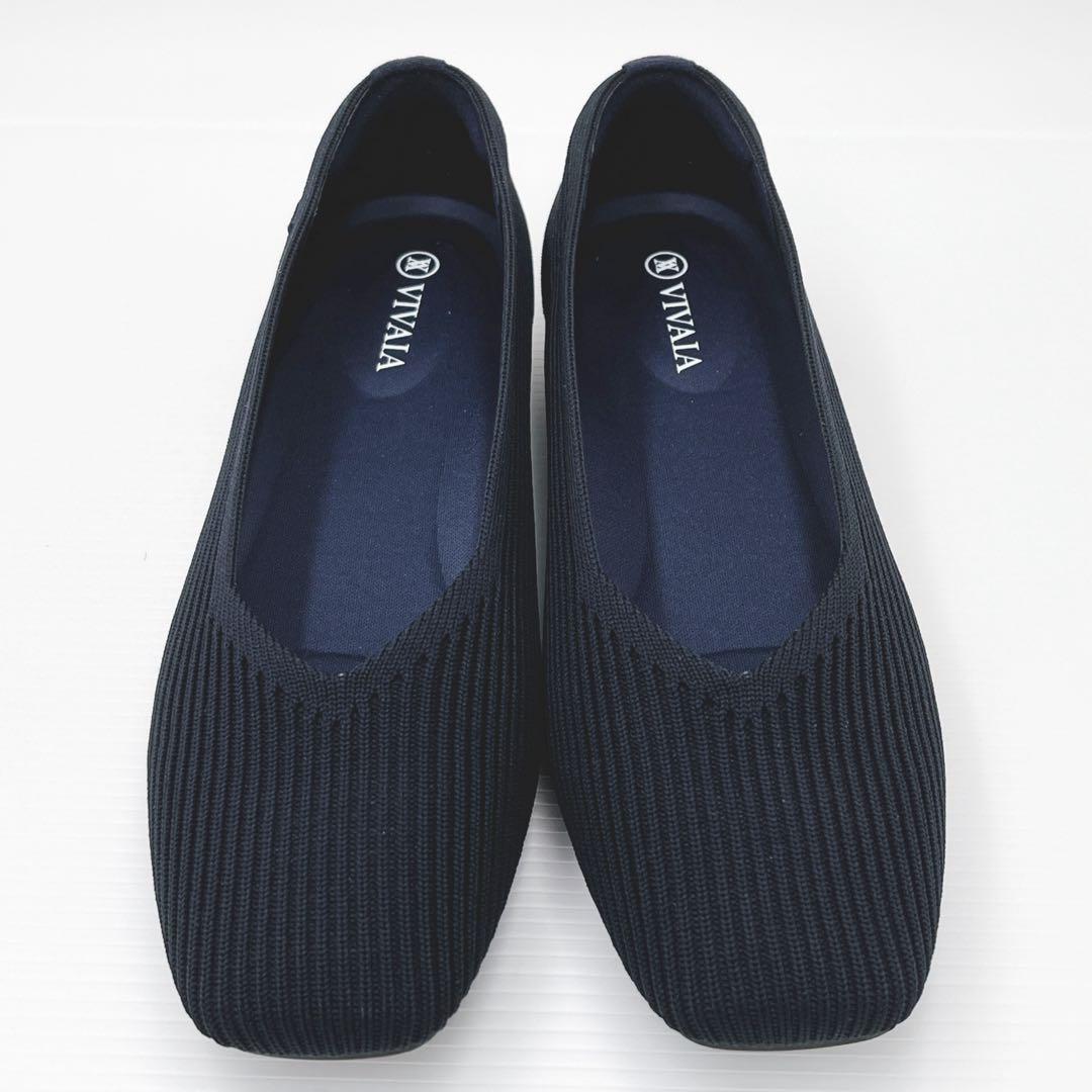 なな　極美品VIVAIA　margot2.0スクエアトゥ　フラットパンプス