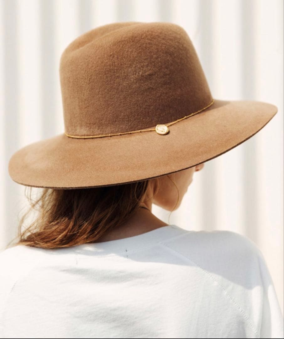 【新品タグ付】ALEXIA STAM Flat Brim Fedora Hat