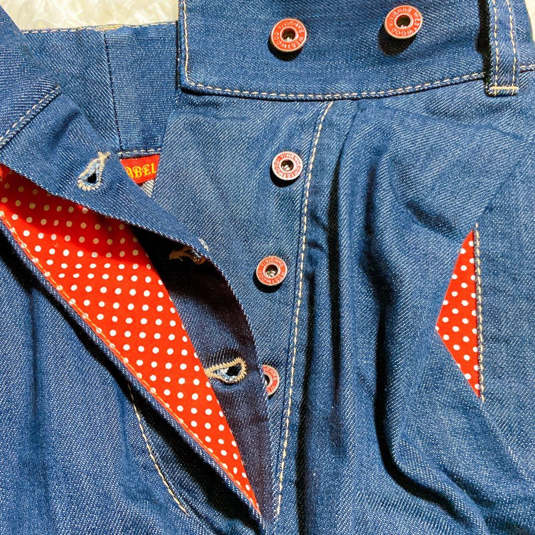 美品☆ヴィヴィアンウエストウッド　サルエルパンツ　オーブ　変形　インディゴ　水玉