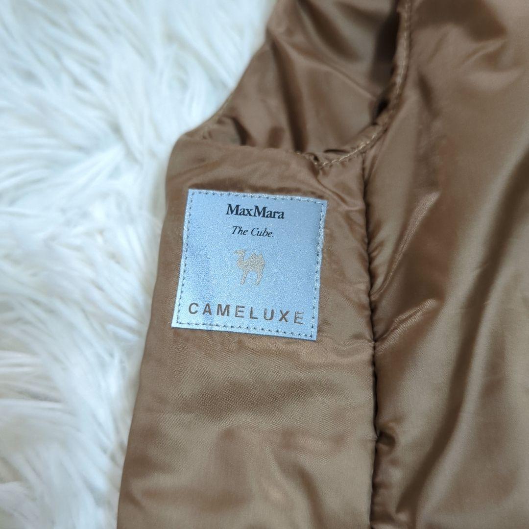 未使用級 マックスマーラ キューブ テクニカルキャンバスショートジレ 44