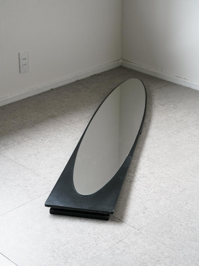 80-90's ヴィンテージ スタンドミラー/姿見 ポストモダン スペースエイジ