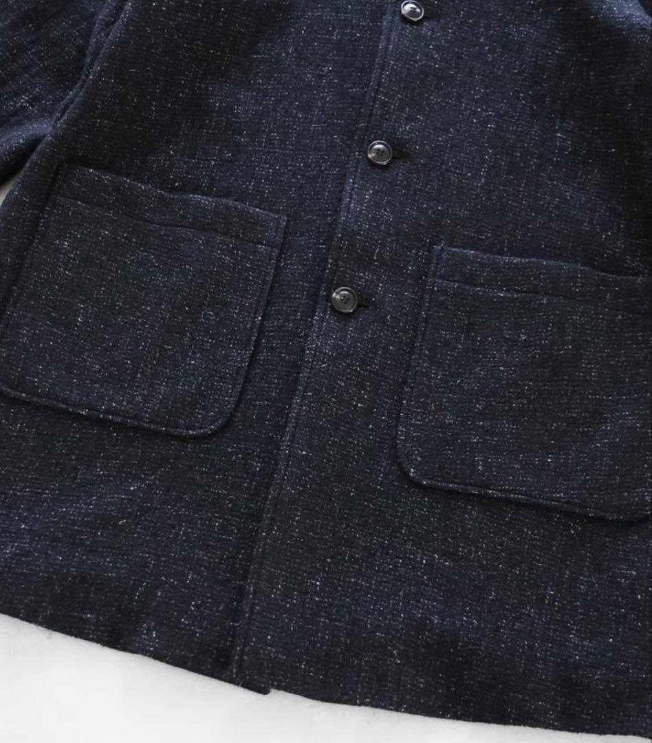 HUIS “HUIS×尾州”縮絨リネンウールミドルコート　遠州織物　huis