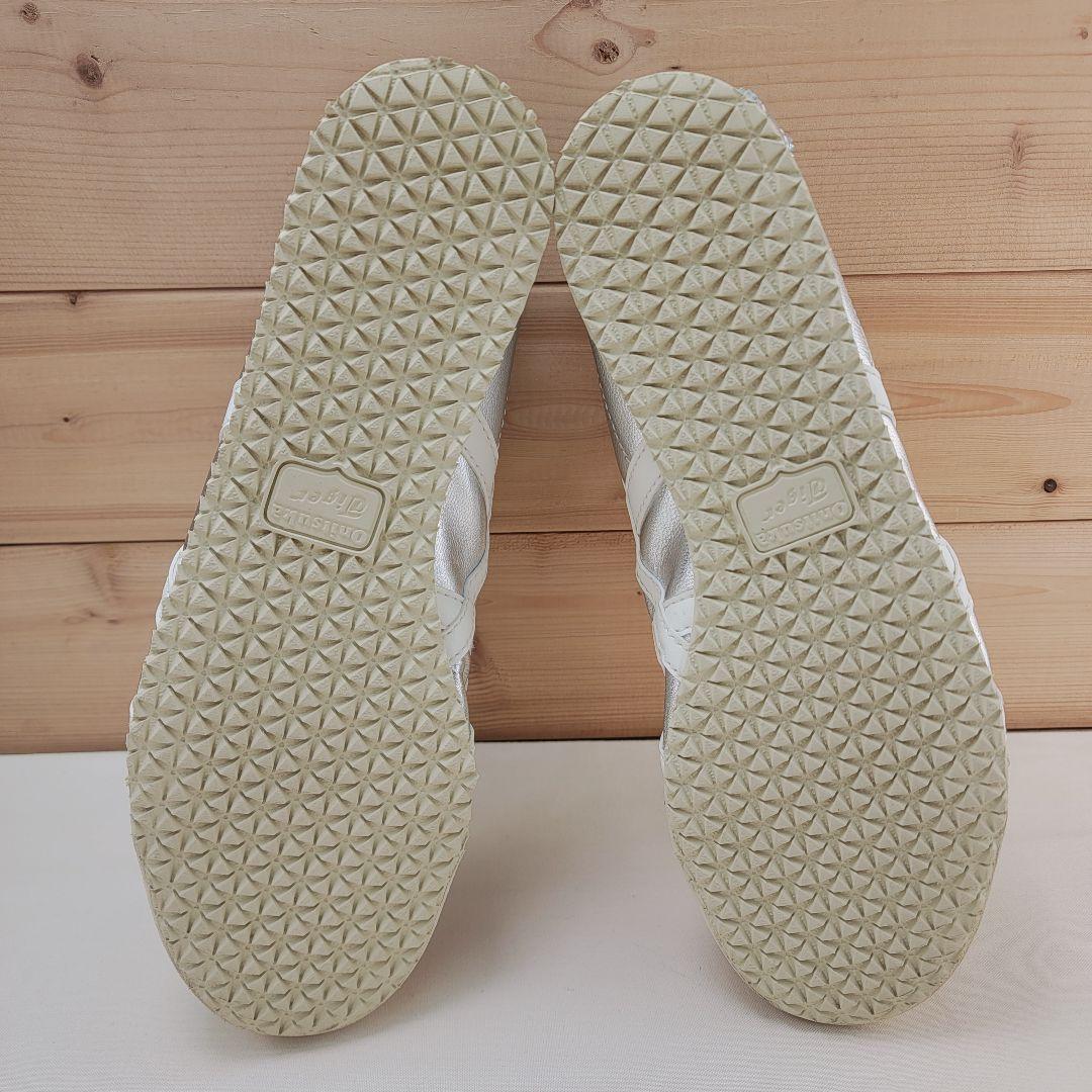 オニツカタイガー メキシコ66 シルバー/ホワイト 24cm