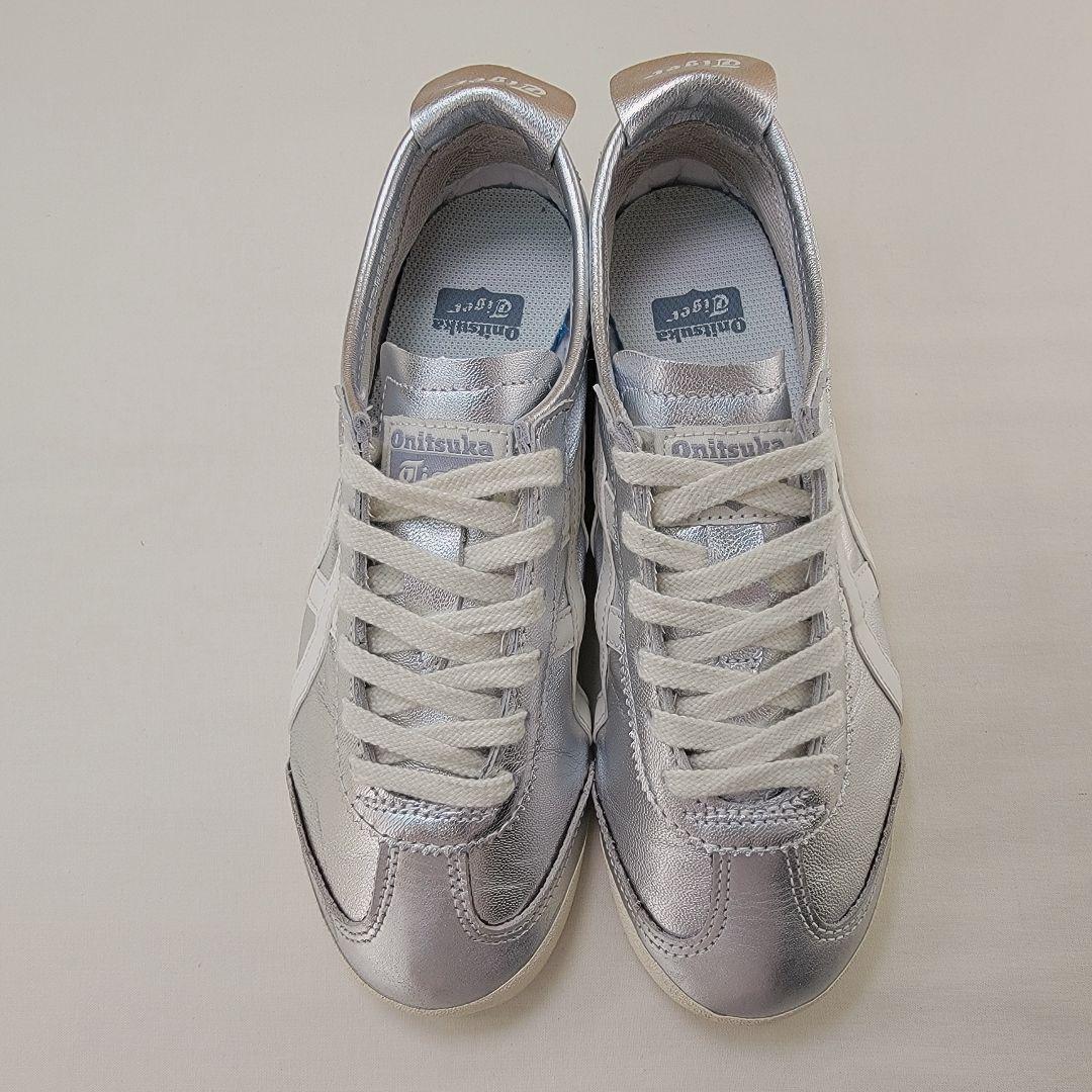 オニツカタイガー メキシコ66 シルバー/ホワイト 24cm