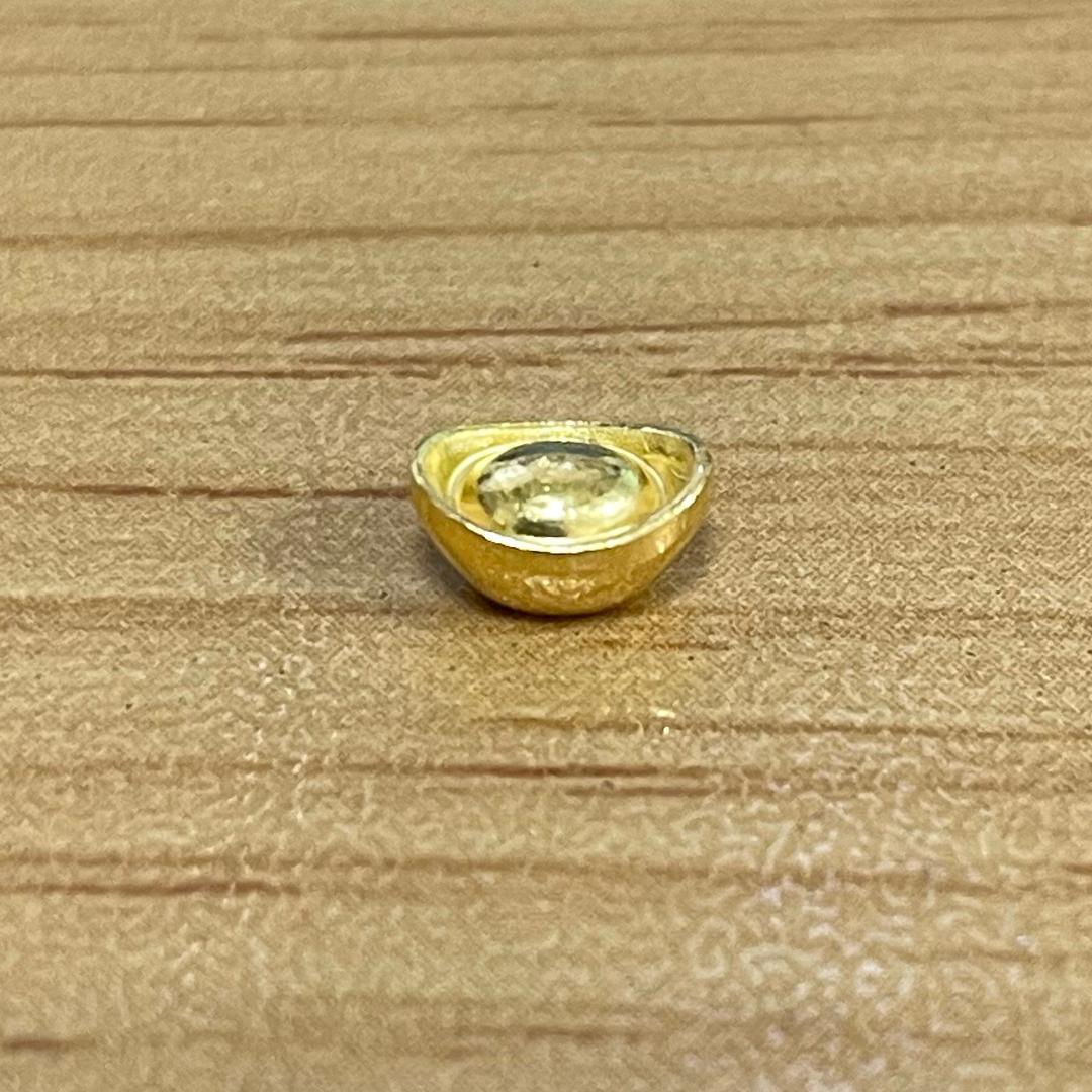 ミニ 金元宝 999.9純金製 (1g) 金 純金 ゴールド ガラス瓶付き