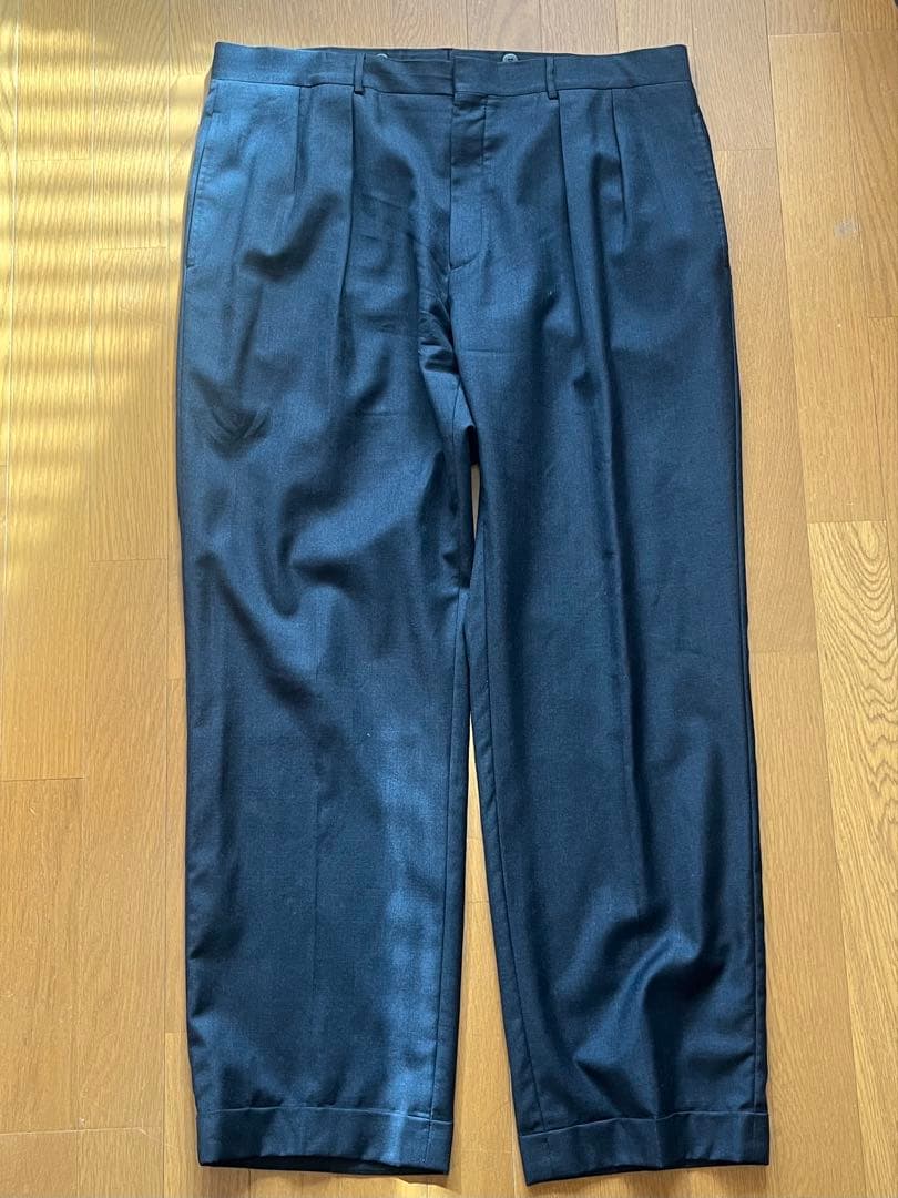 90's ラルフローレン　イタリア製　ヴァージンウールスラックス　36×30