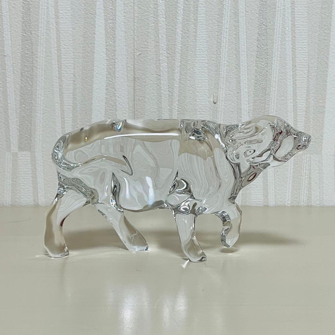 Baccarat バカラ 干支 クリスタル フィギュリン 置物 丑 牛 ウシ