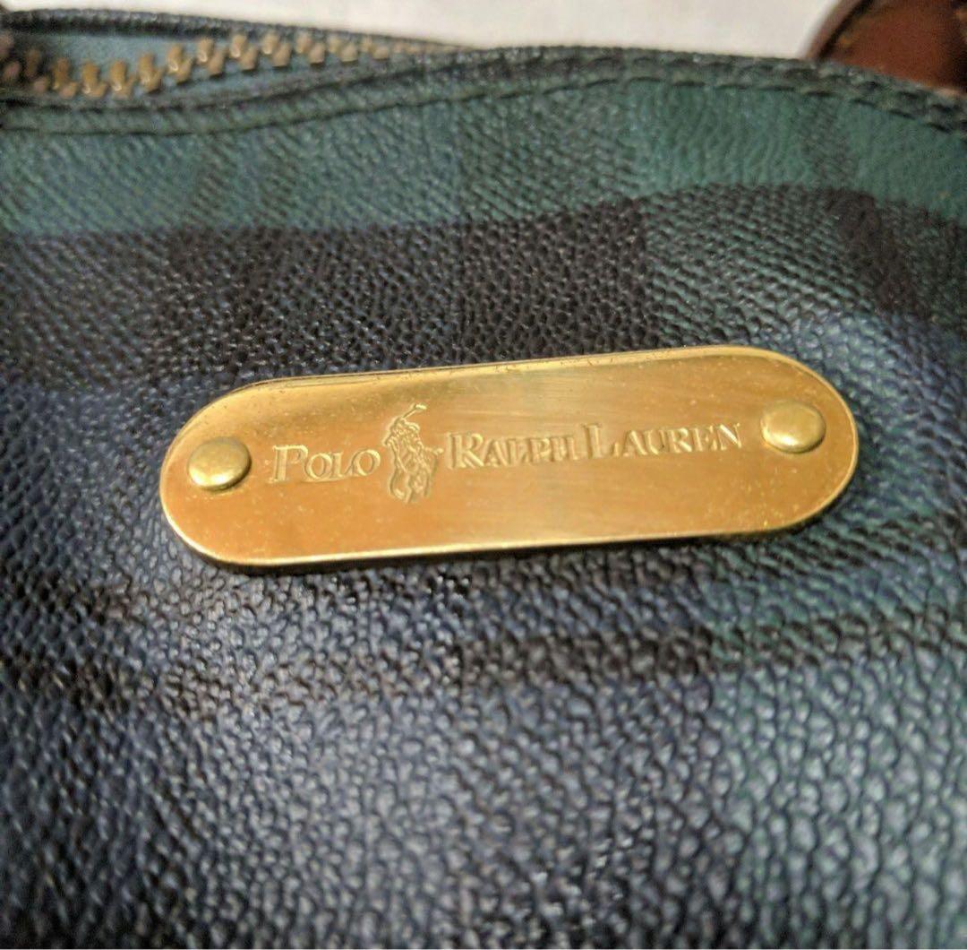 POLO RALPH LAUREN　ヴィンテージPVCレザーボストンバッグ大型