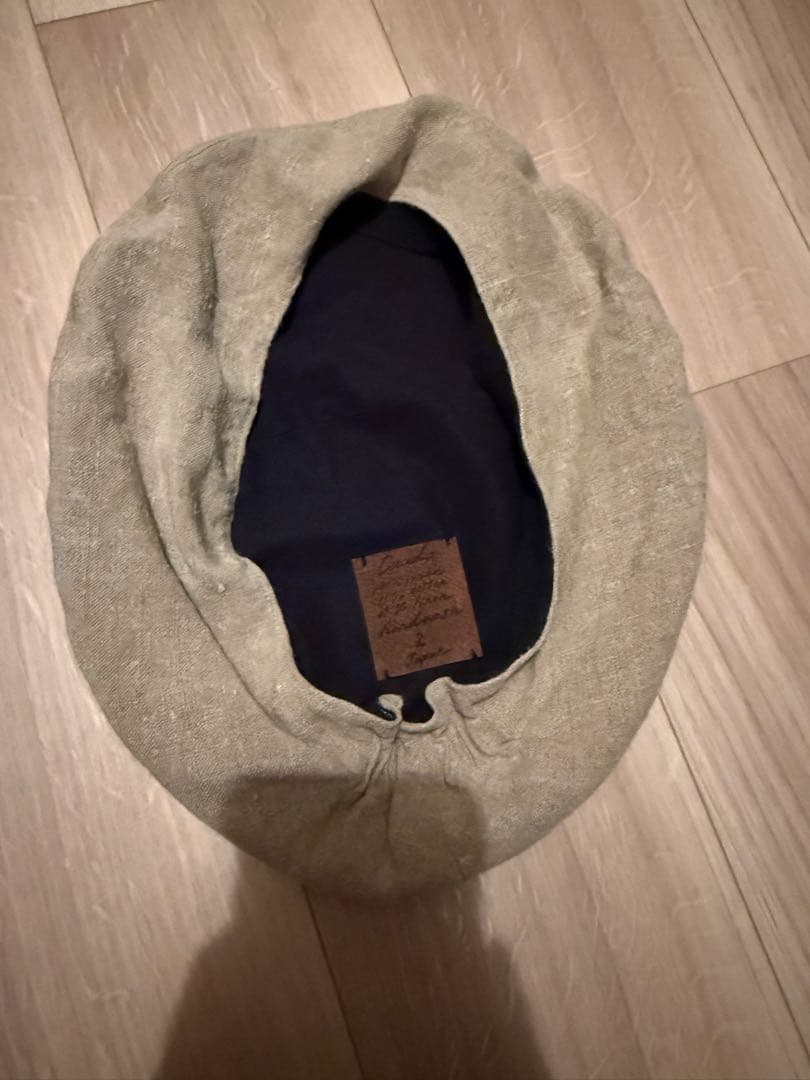 cauda volume beret　コーダ ベレー帽子　リネン　ベルーリア