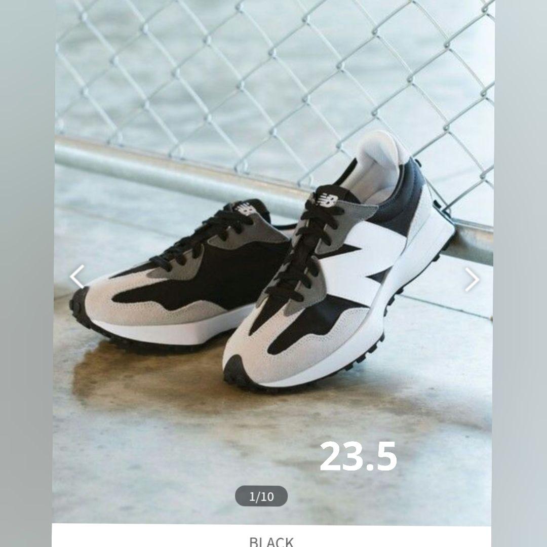 ニューバランススニーカー　MS327 23.5cm　ブラック