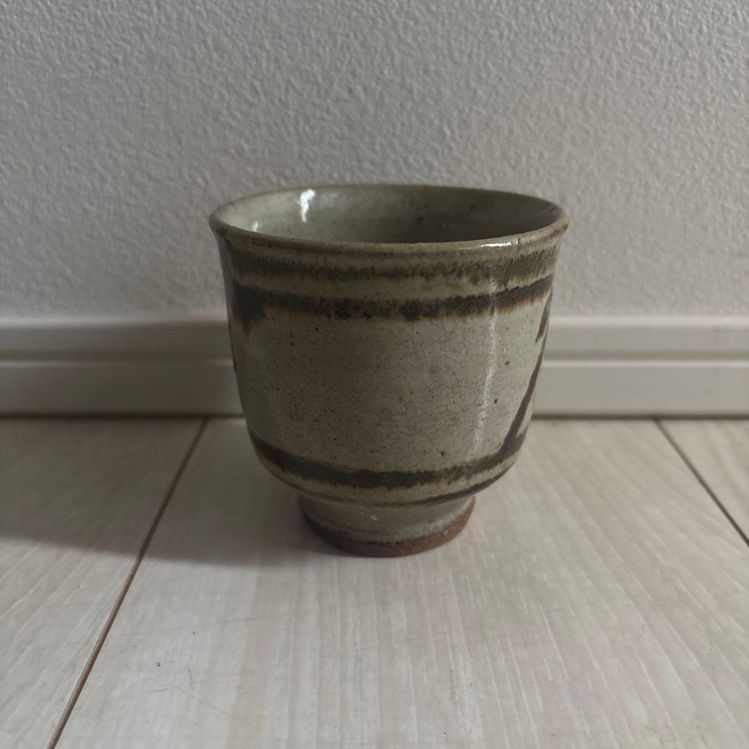 濱田庄司　鉄絵茶碗