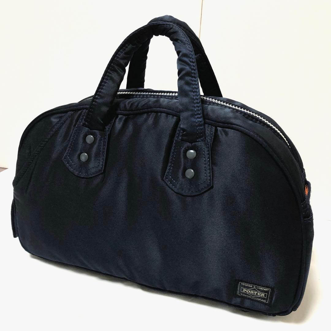 未使用級✨ヘッドポーター ミニボストンバッグ ハンドバッグ ネイビー 藤原ヒロシ