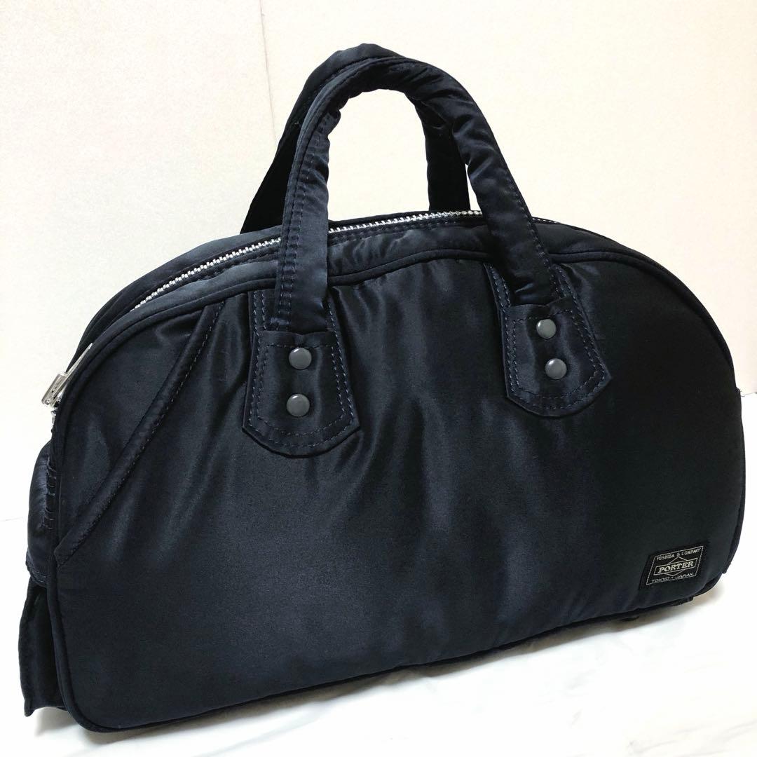 未使用級✨ヘッドポーター ミニボストンバッグ ハンドバッグ ネイビー 藤原ヒロシ